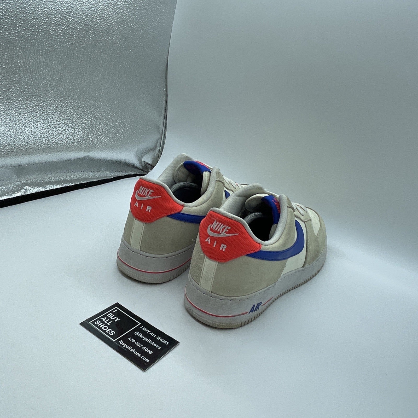 Size 13 - Nike Air Force 1 '07 LV8 Coconut Milk Hyper Royal (DM8314-100)