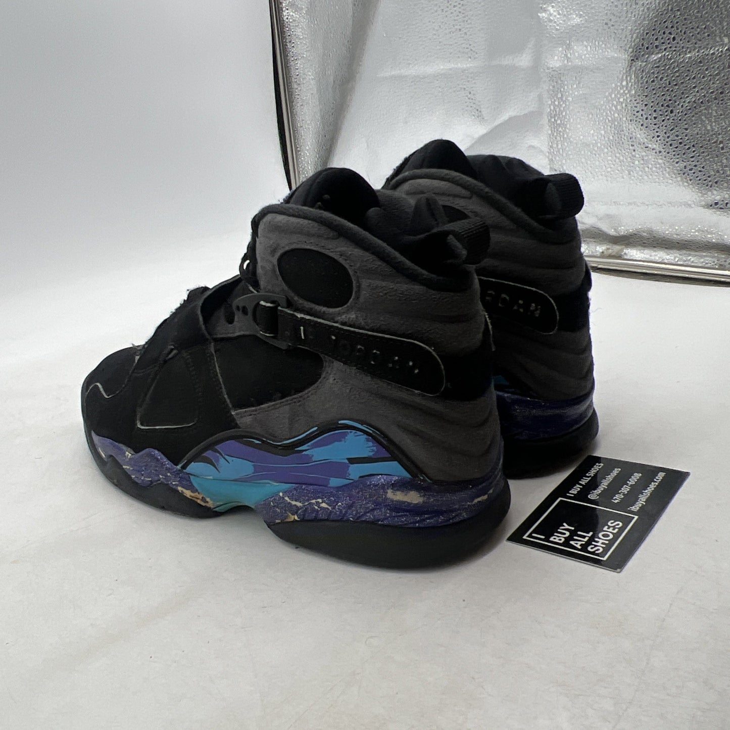 Size 8 - Air Jordan 8 Retro Aqua 2015 (305381-025)