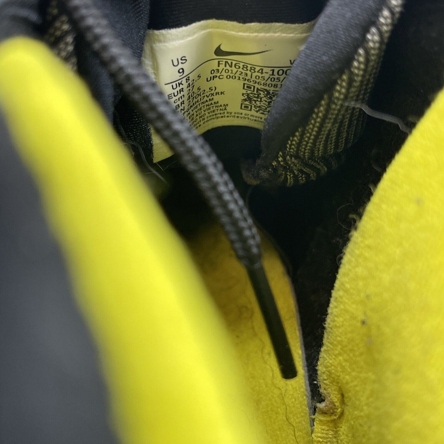 Size 9 - Nike Air Max Penny 1 Lester Middle School Yellow Black Suede FN6884-100
