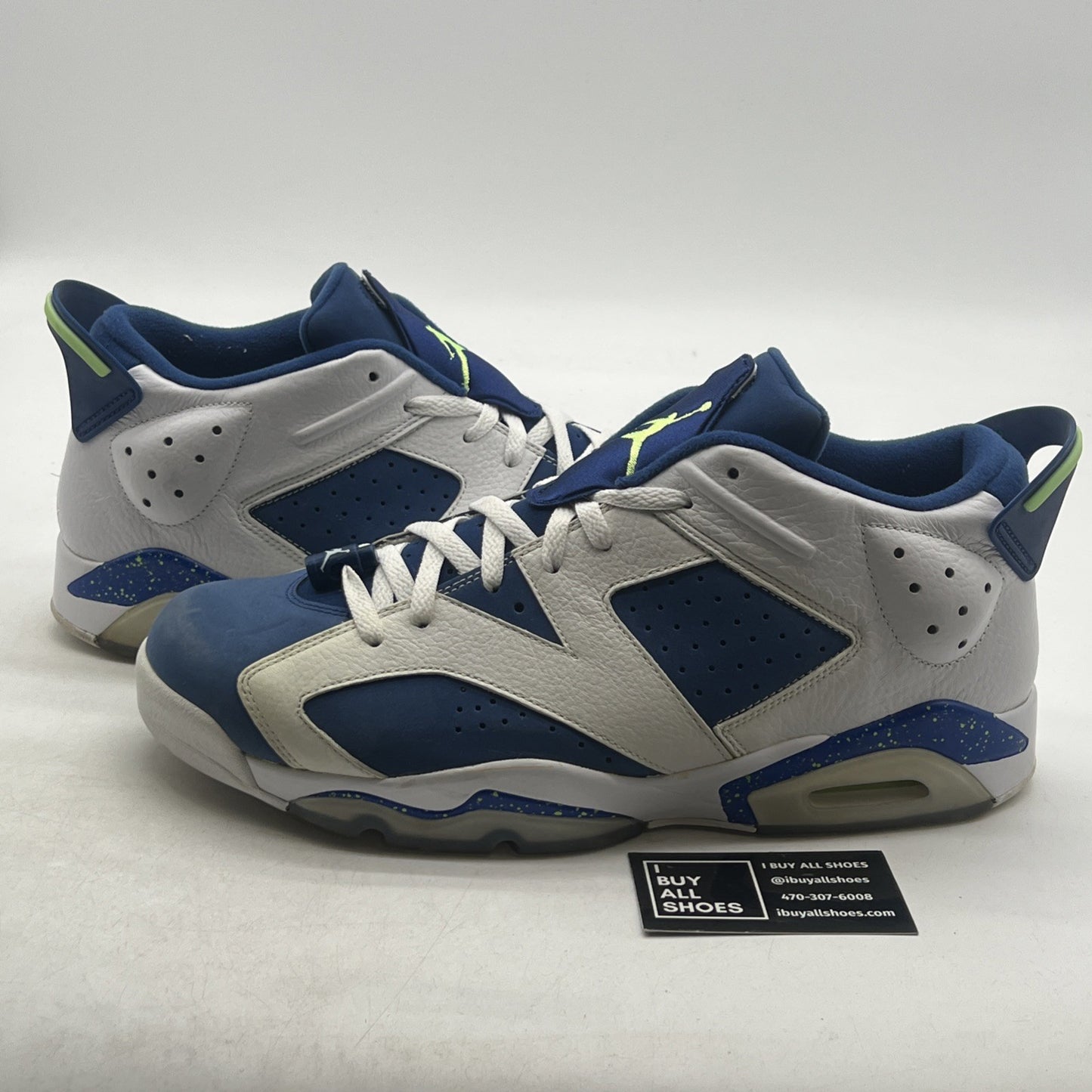 Size 14 - Air Jordan 6 Low Ghost Green (304401-106)