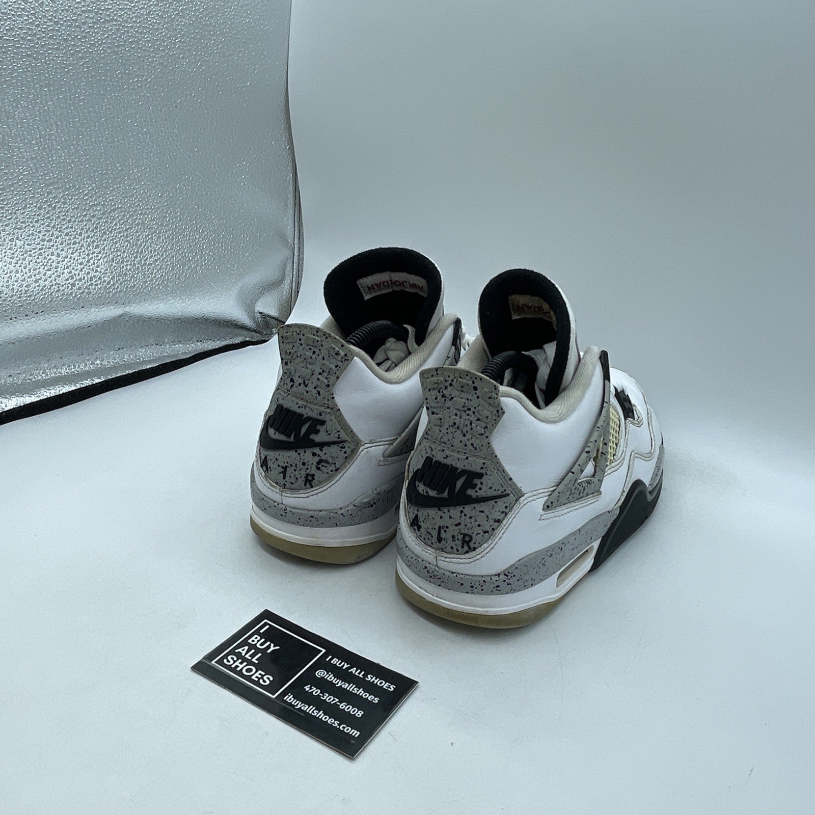 Size 8.5 - Air Jordan 4 Retro OG Mid White Cement (840606-192)
