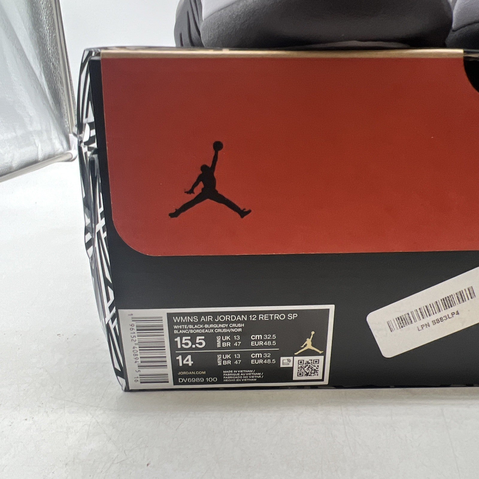 Size 15.5 - Air Jordan 12 Retro SP x A Ma Maniere Mid White W (DV6989-100)