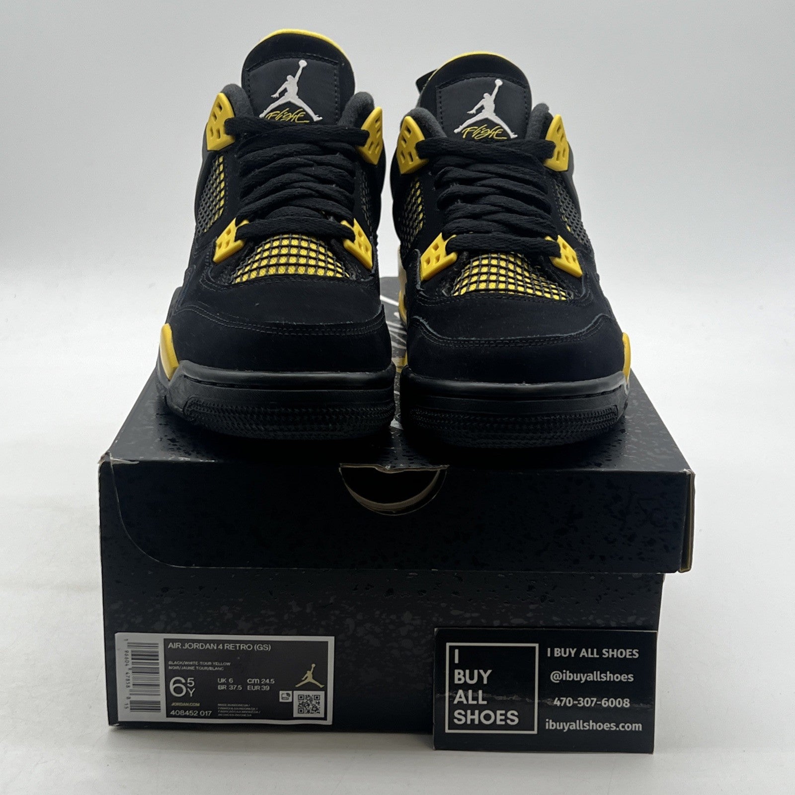 Size 6.5 - Air Jordan 4 Retro Mid Thunder (408452-017)