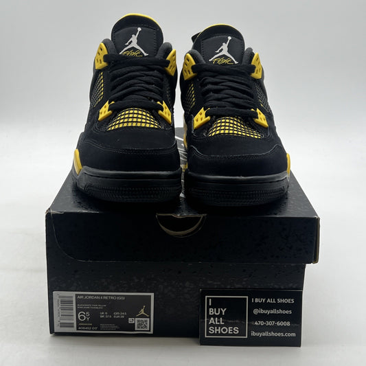 Size 6.5 - Air Jordan 4 Retro Mid Thunder (408452-017)
