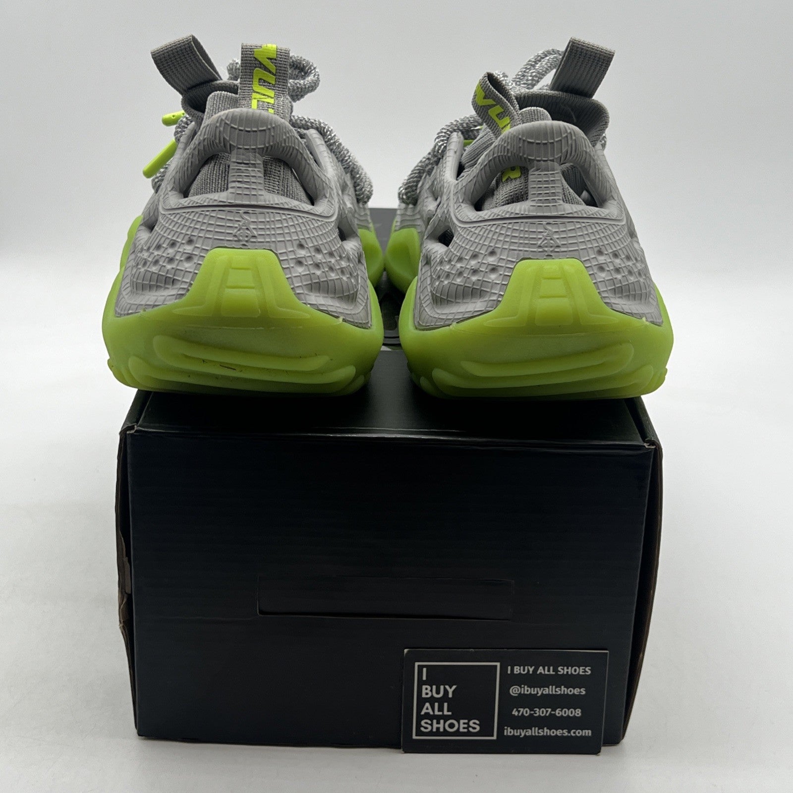 Size 11 - SIA Collective Men's Vulture Foam "Cryptonite" Glow Shoes Grey/Green