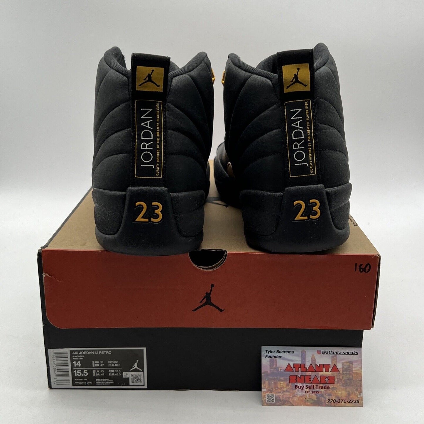 Size 14 - Jordan 12 Retro Mid Black Taxi (CT8013-071)