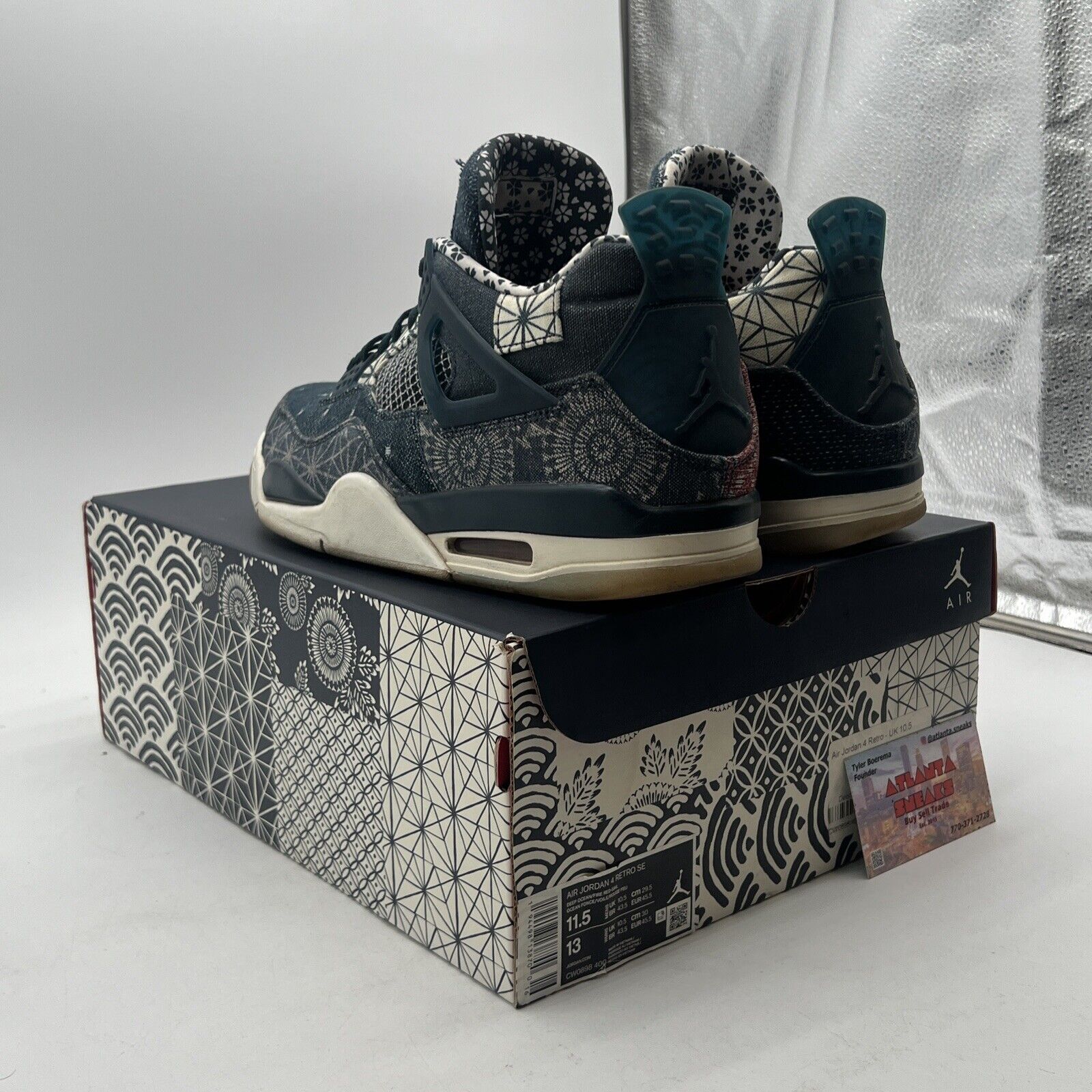 Size 11.5 - Air Jordan 4 Retro SE Sashiko (CW0898-400)