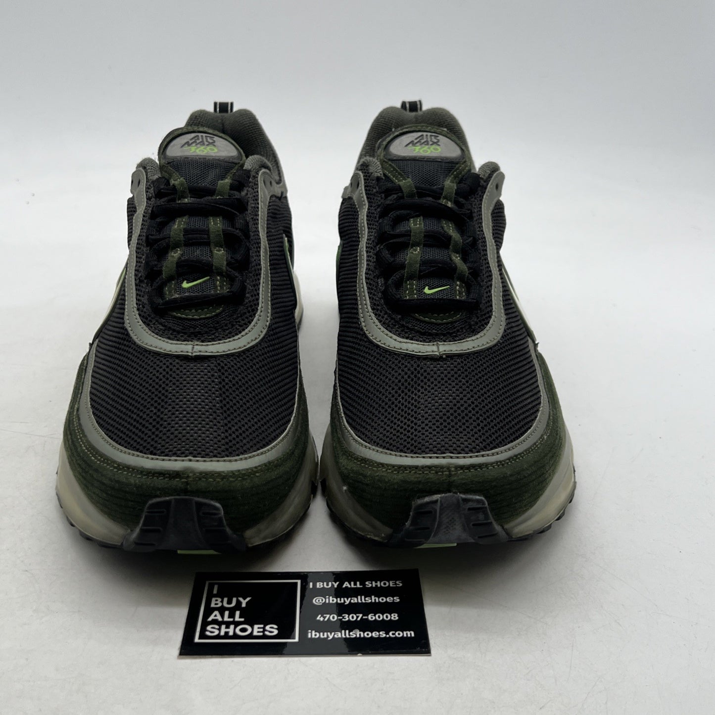Size 13 - Nike Air Max 360 II Black Army Olive (315380-011)