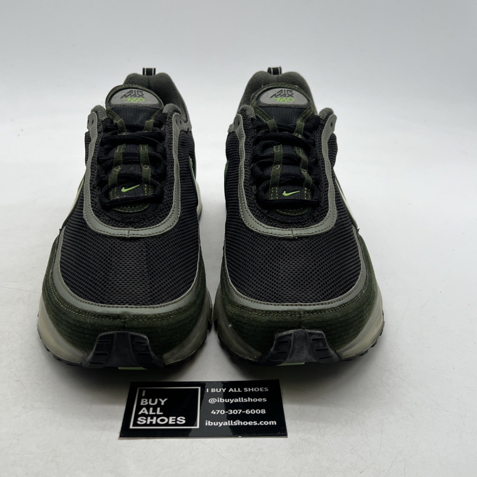 Size 13 - Nike Air Max 360 II Black Army Olive (315380-011)