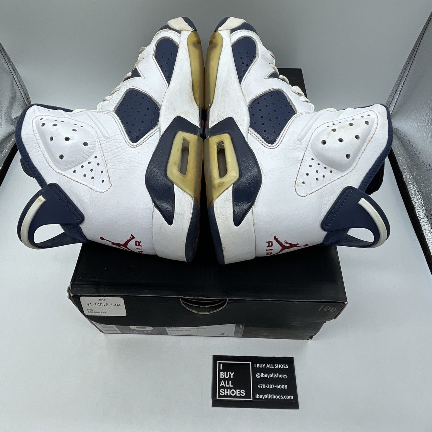 Size 8.5 - Air Jordan 6 Retro 2012 Olympic (384664-130)