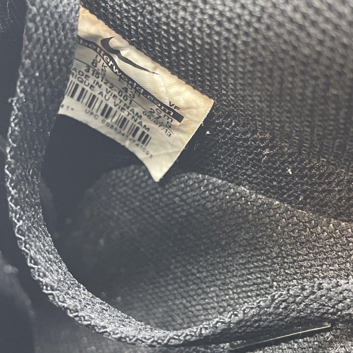 Size 9.5 - Nike Air Force 1 '07 Black (315122-001)