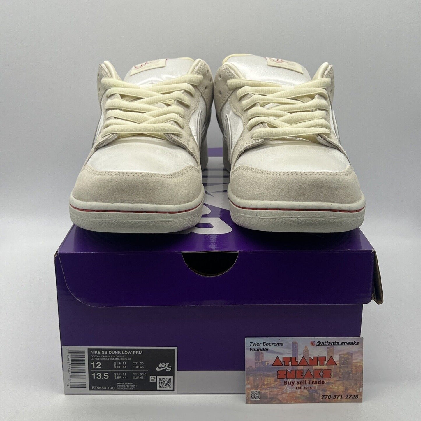 Size 12 - Nike Dunk Premium SB Low City of Love Collection - Coconut Milk