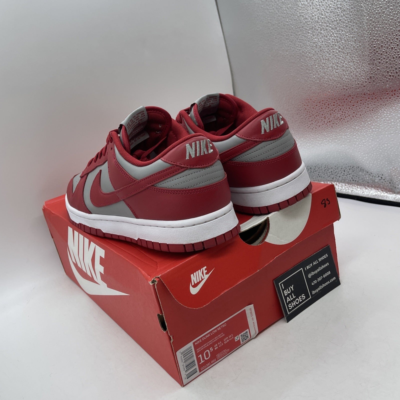 Size 10.5 - Nike Dunk Low SP UNLV 2021 (DD1391-002)