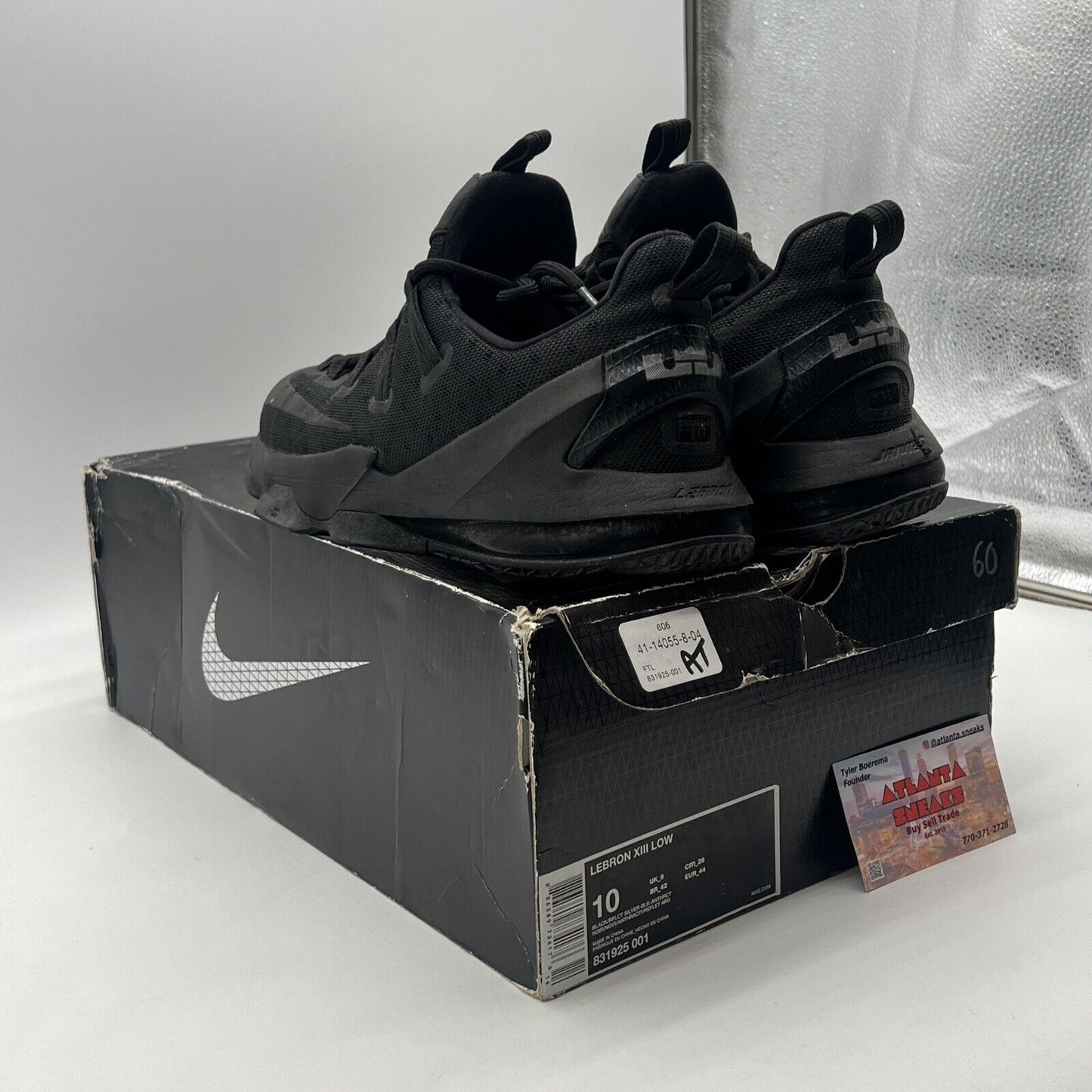 Size 10 - Nike LeBron 13 Low Blackout Reflective (831925-001)