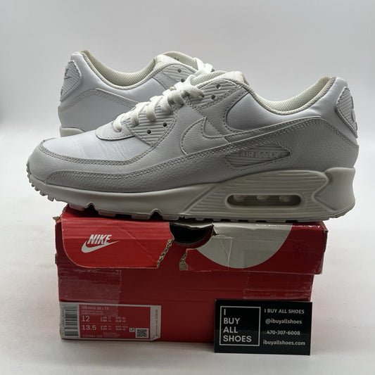 Size 12 - Nike Air Max 90 LTR Triple White (CZ5594-100)