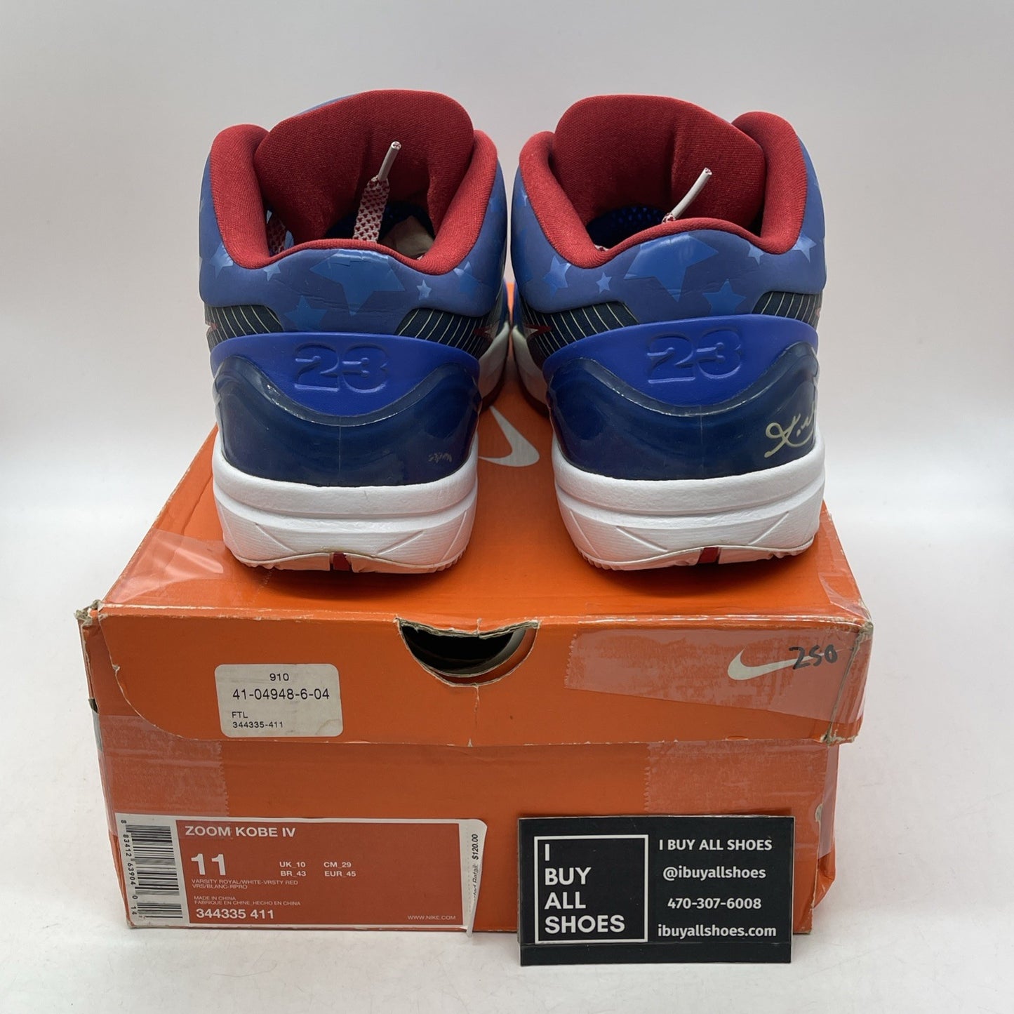 Size 11 - Nike Zoom Kobe 4 2009 Philly (344335-411)