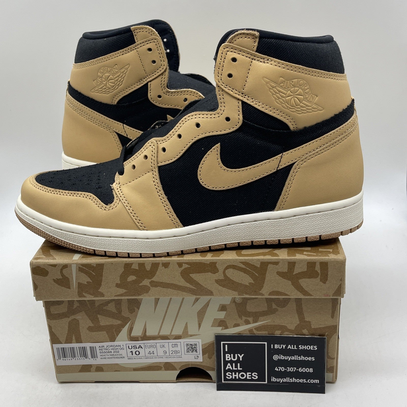 Size 10 - Air Jordan 1 Retro High OG Heirloom 2022 (555088-202)