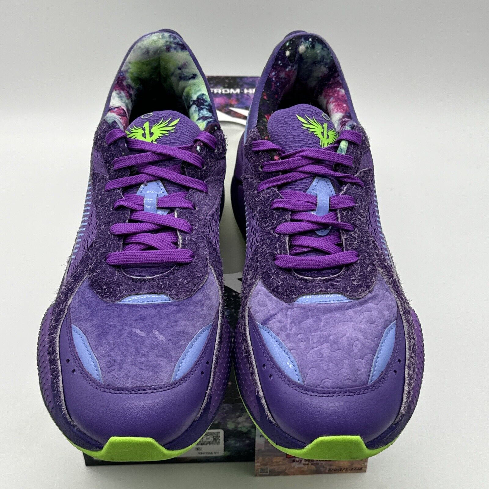 Size 13 - PUMA RS-X x LaMelo Ball Galaxy 2022 Purple Green Furry Basketball Shoe