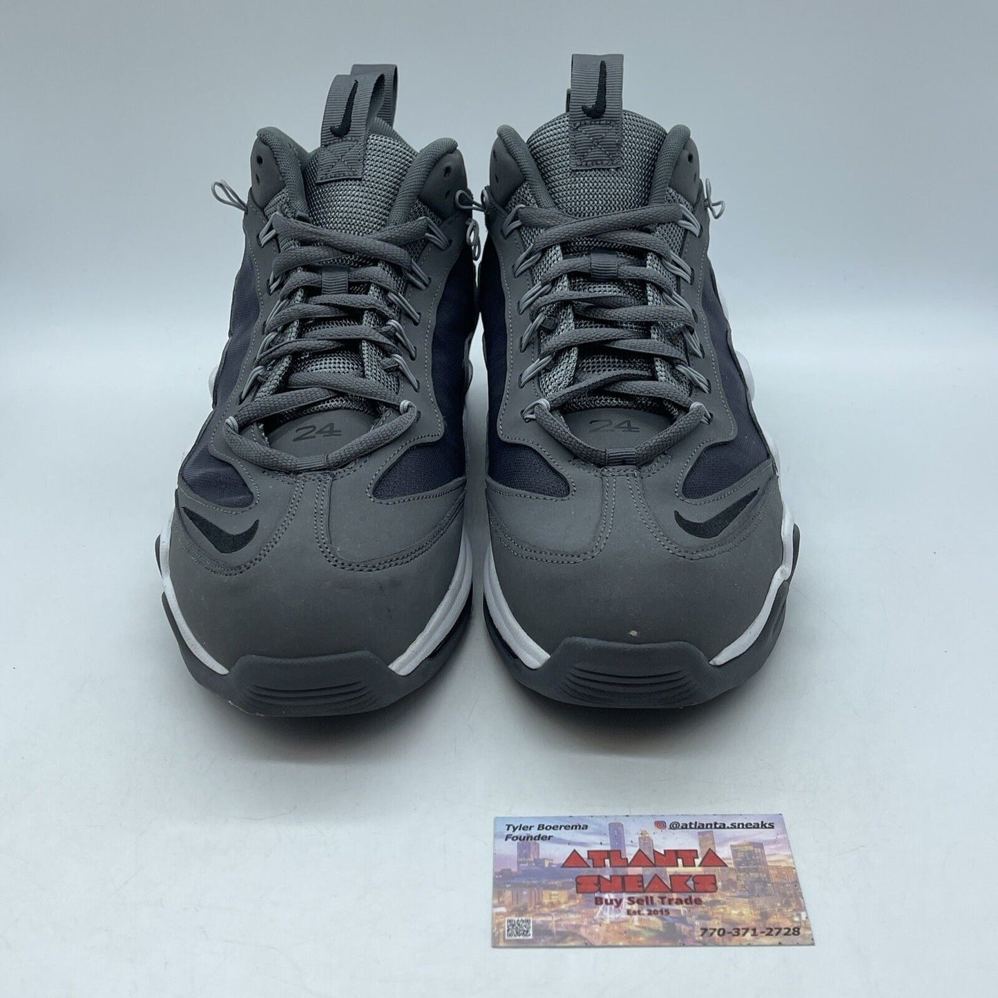Size 11.5 - Nike Air Max 360 Diamond Griff Gray Black White Suede (580398-002)