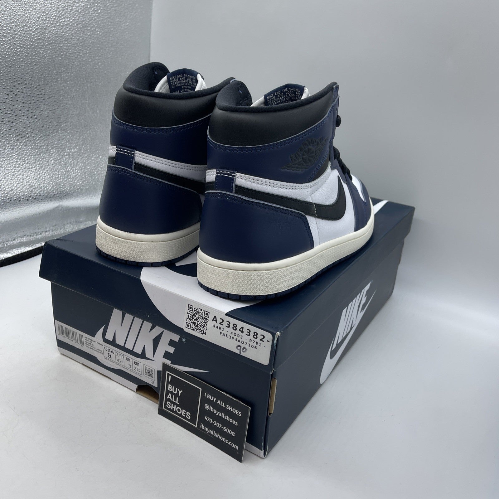 Size 9 - Air Jordan 1 Retro OG High Midnight Navy (DZ5485-401)