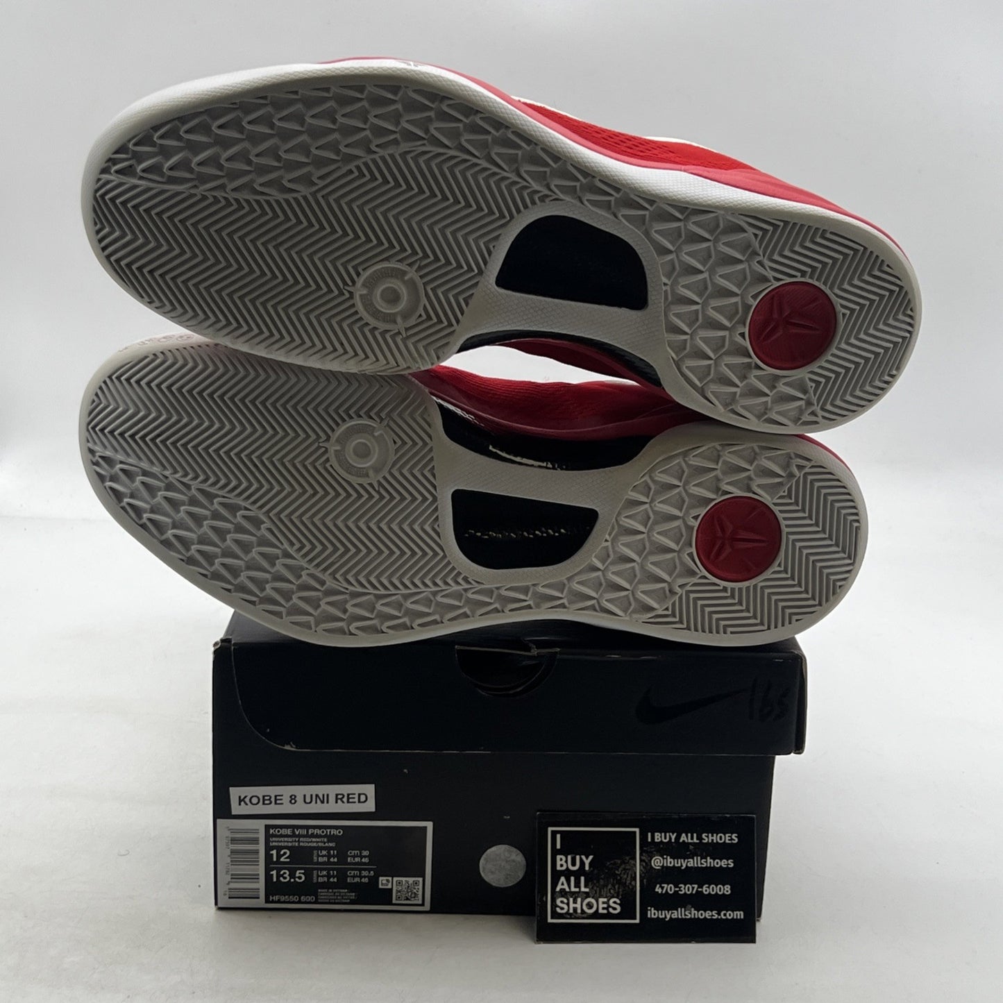 Size 12 - Nike Kobe VIII Protro University Red White (HF9550-600)