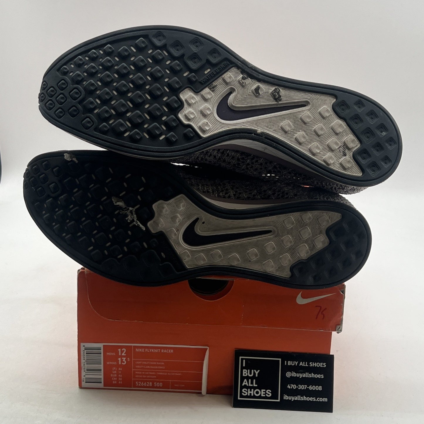 Size 12 - Nike Flyknit Racer Lavender (526628-500)