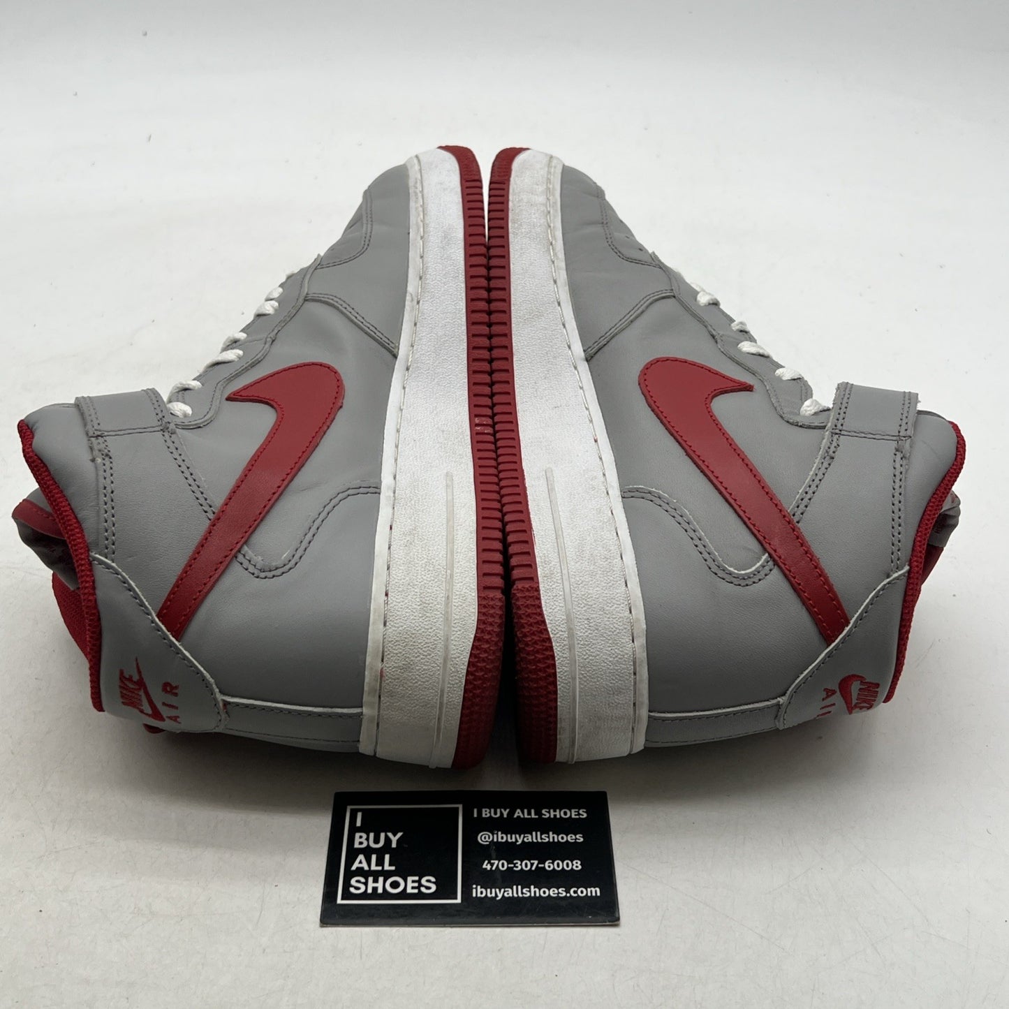 Size 9 - Nike Air Force 1 Mid Gray (306352-061)