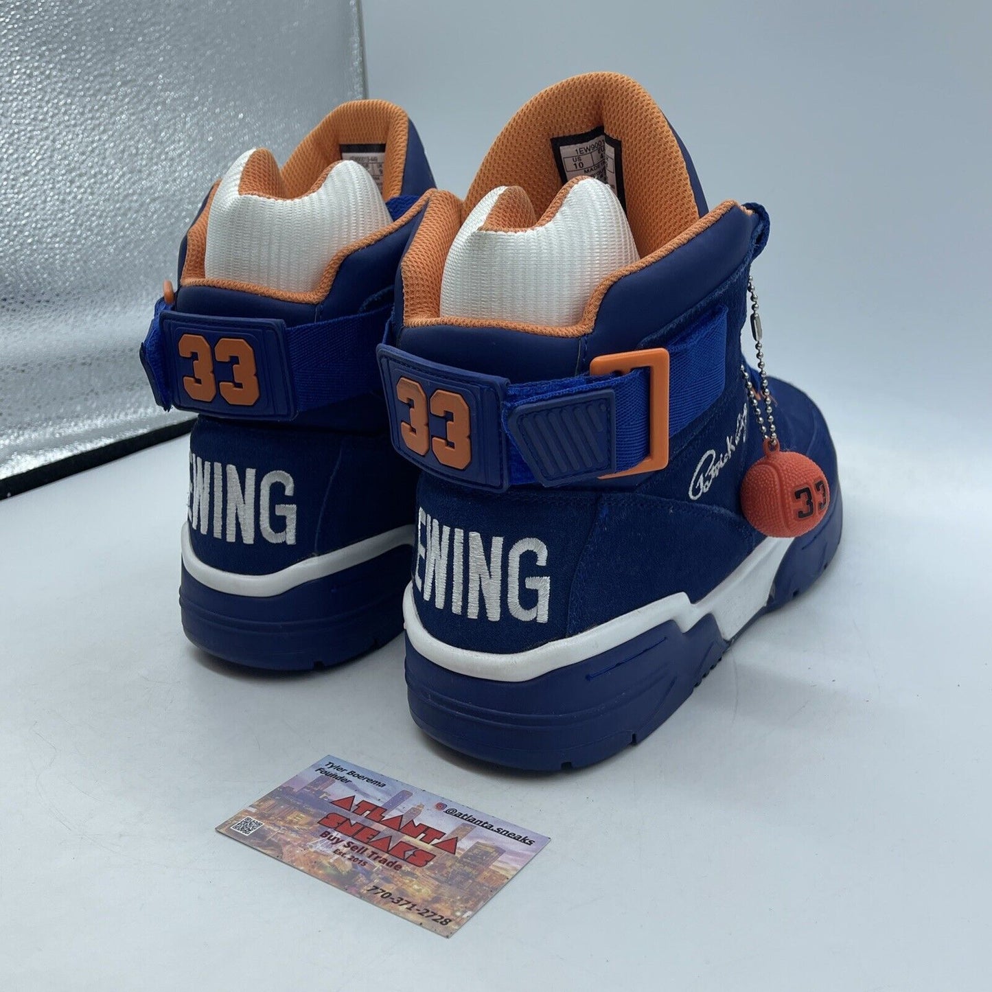 Size 9.5 - Ewing Focus Blue Orange White Suede (1VB90049-992)