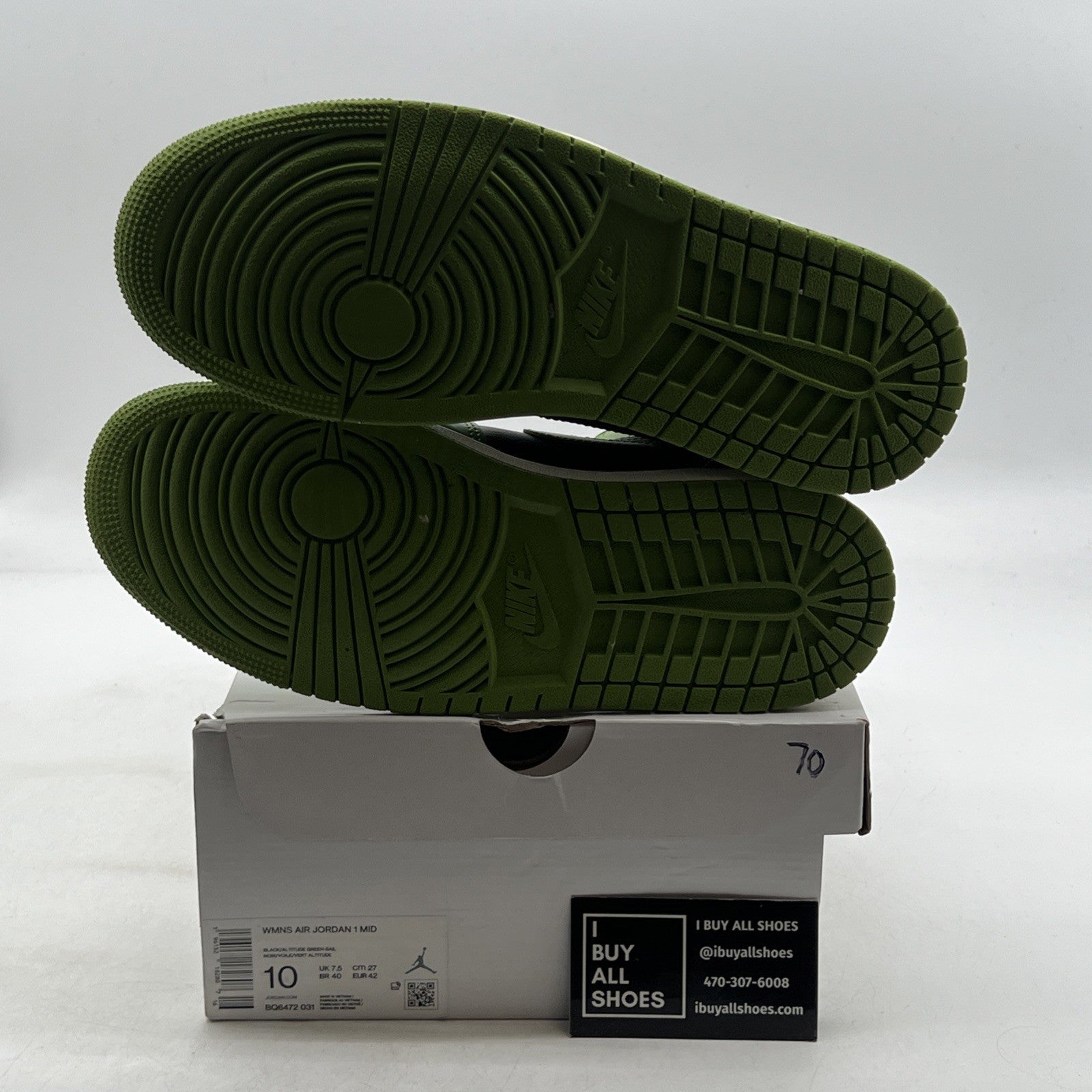 Size 10 - Air Jordan 1 Mid Altitude Green W (BQ6472-031)
