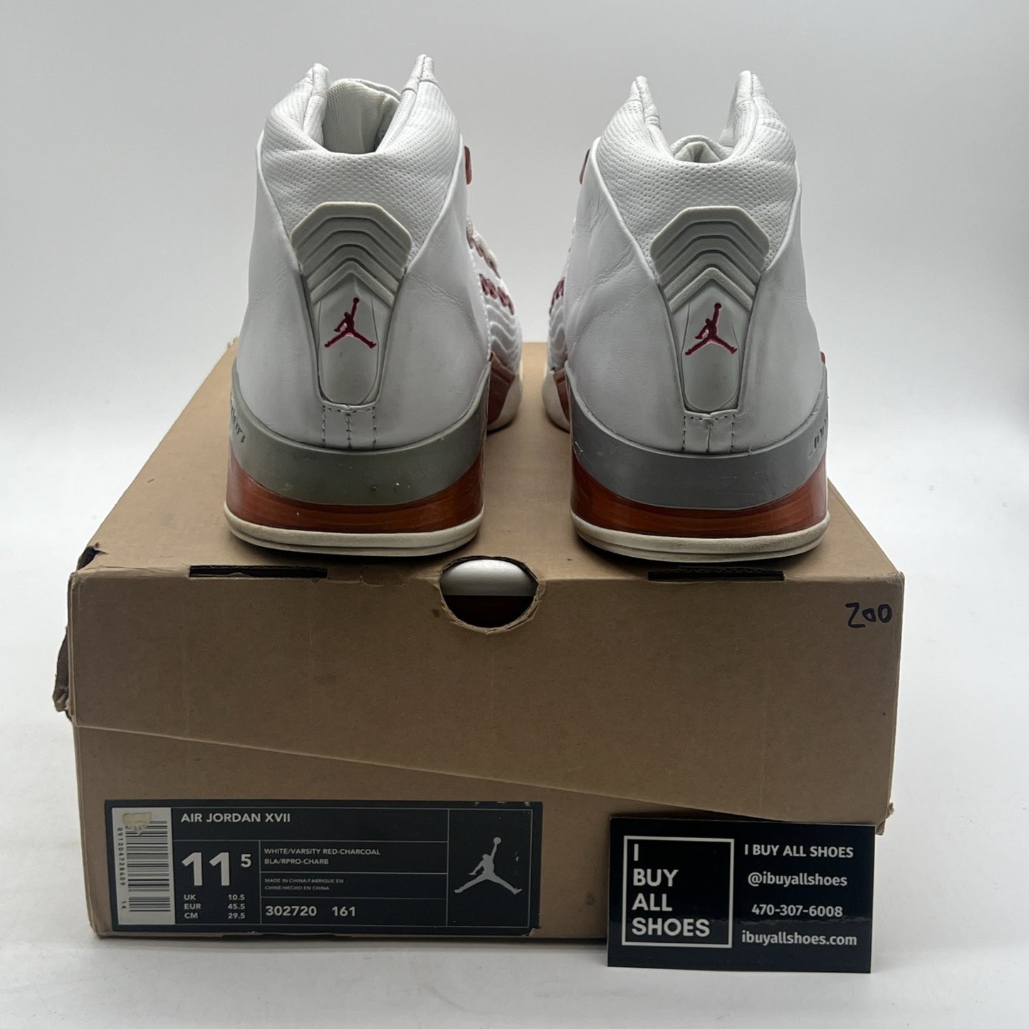 Size 11.5 - Air Jordan 17 OG Varsity Red (302720-161)