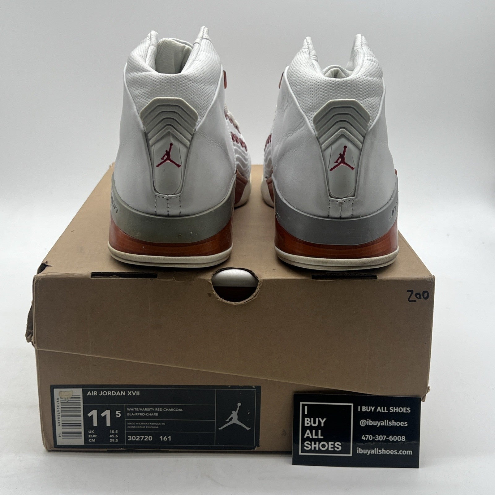 Size 11.5 - Air Jordan 17 OG Varsity Red (302720-161)