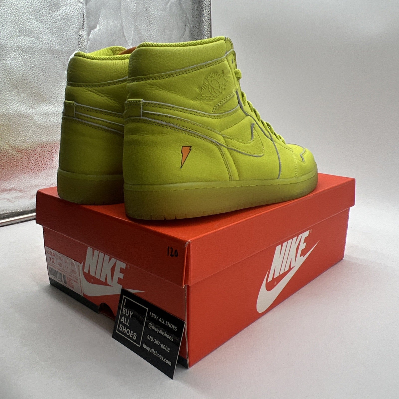 Size 12 - Air Jordan 1 Retro OG G8RD High Cyber (AJ5997-345)