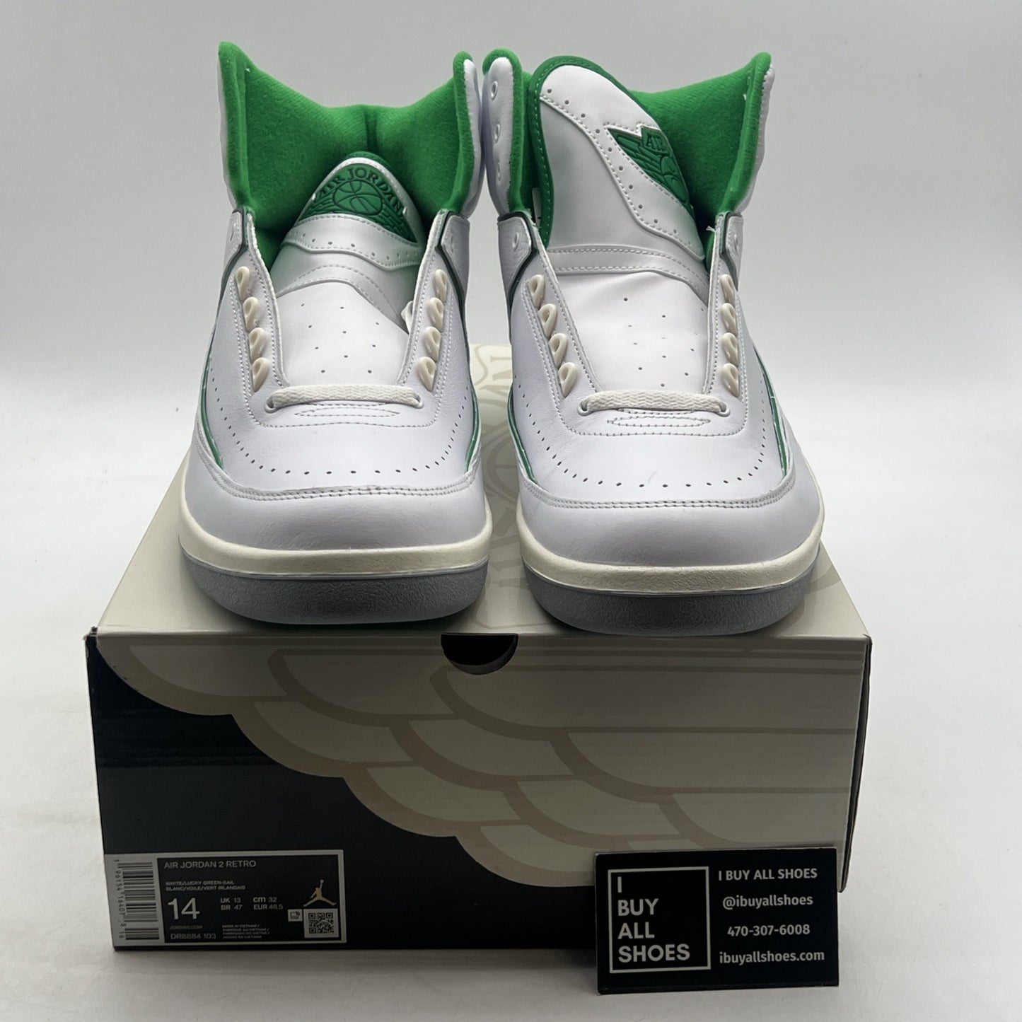 Size 14 - Air Jordan 2 Retro Lucky Green (DR8884-103)