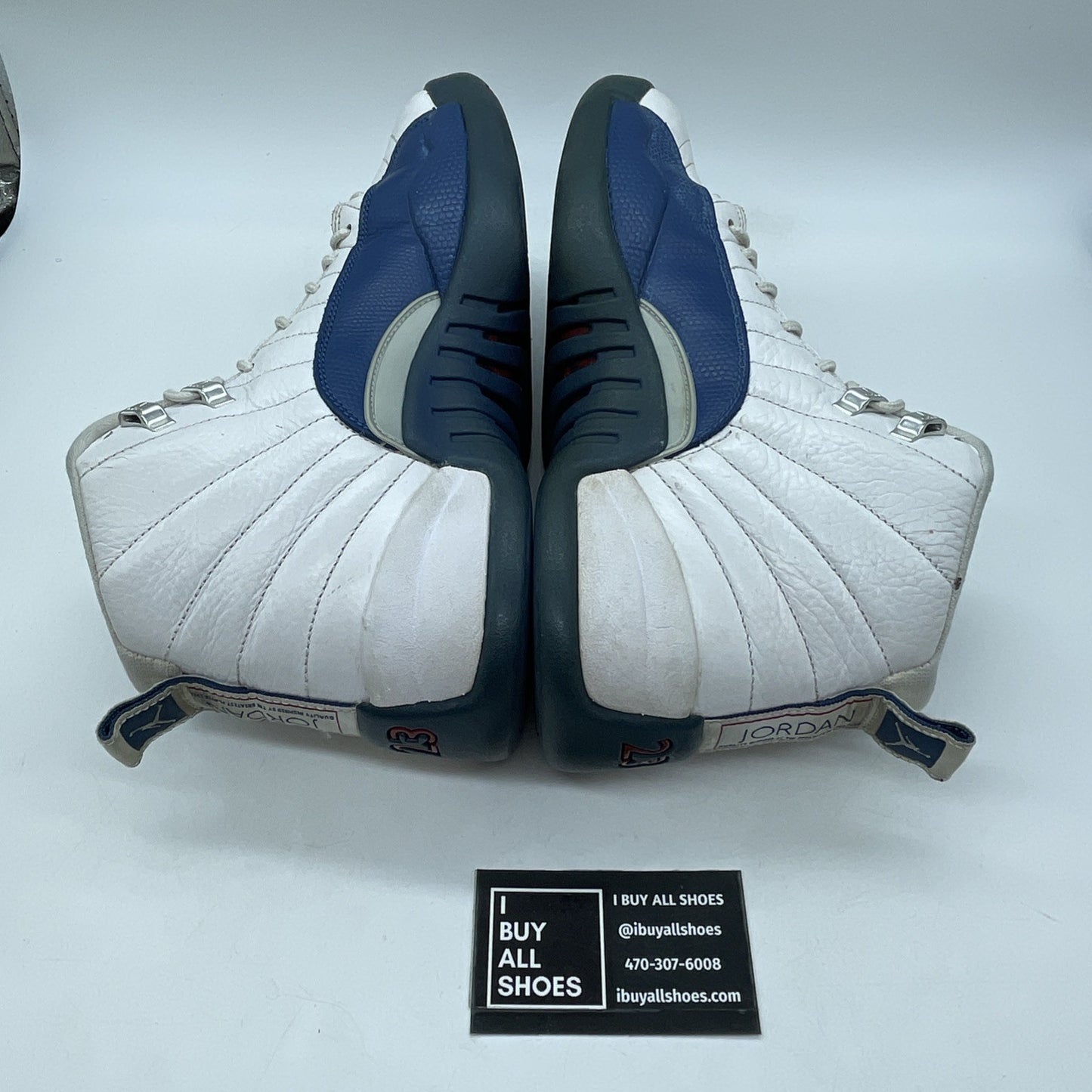 Size 10.5 - Jordan 12 Retro French Blue White Leather (130690-113)