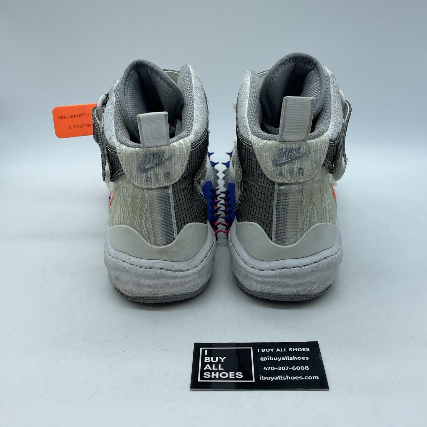 Size 11.5 - Nike Air Force 1 x Off-White White Grey Suede Leather (DO6290-100)