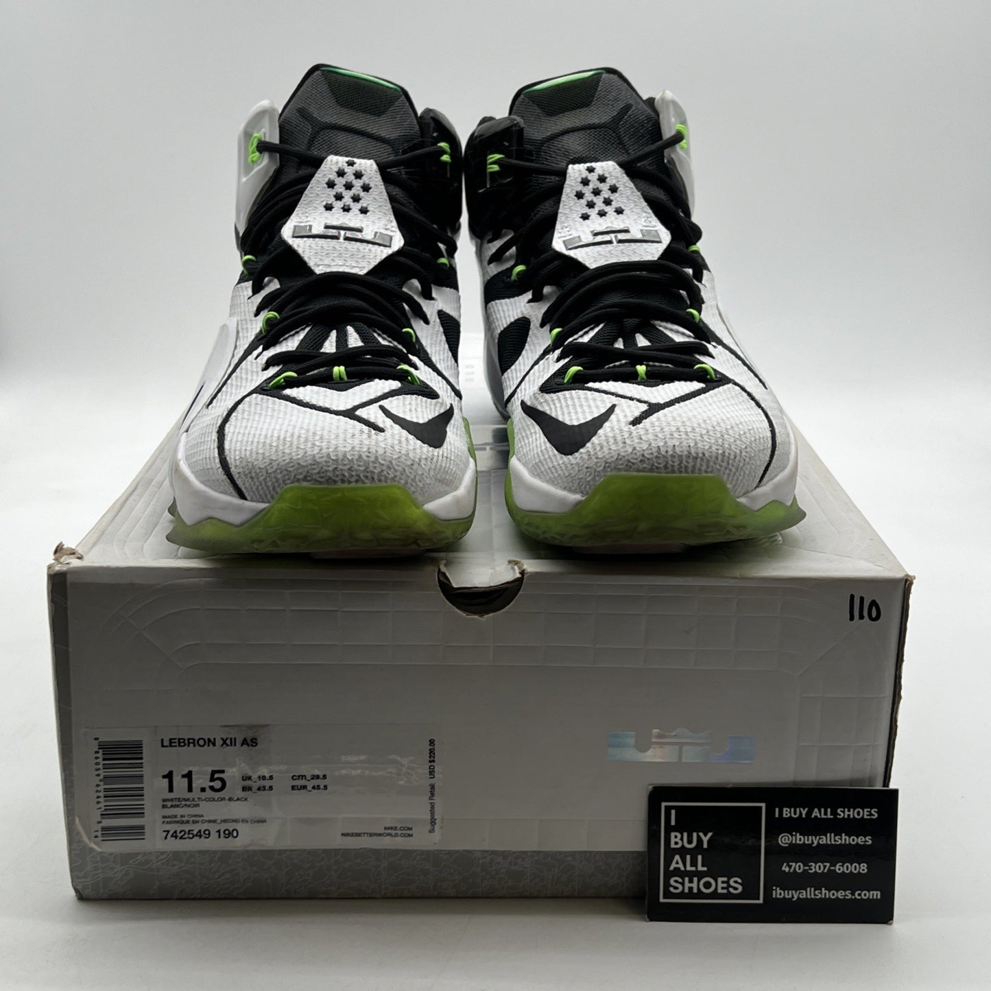 Size 11.5 - Nike LeBron 12 All Star (742549-190)