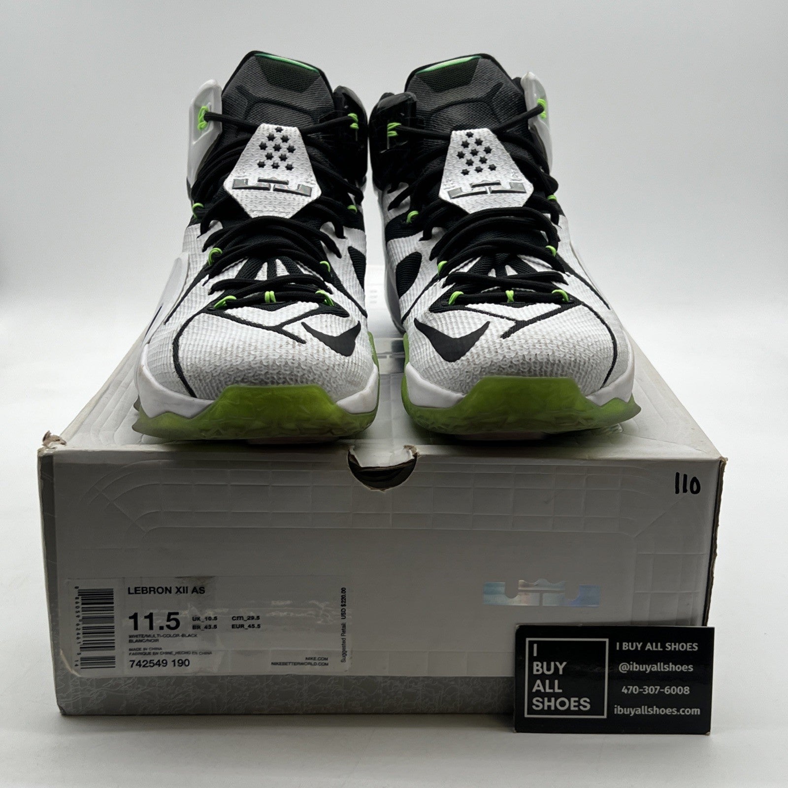 Size 11.5 - Nike LeBron 12 All Star (742549-190)