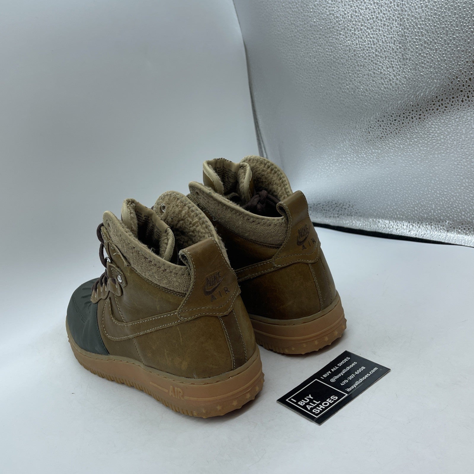 Size 11.5 - Nike Air Force 1 Duckboot Beach Tree (444745-201)