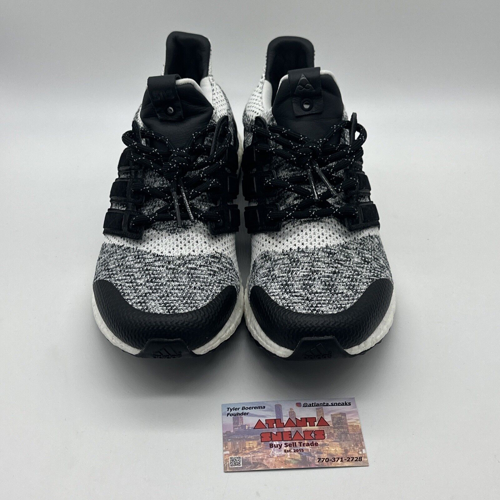 Size 12 - adidas UltraBoost SE x Social Status x Sneakersnstuff White Black 2017