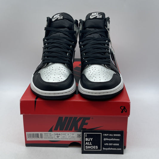 Size 9.5 - Air Jordan 1 High OG Metallic Silver (CD0461-001)
