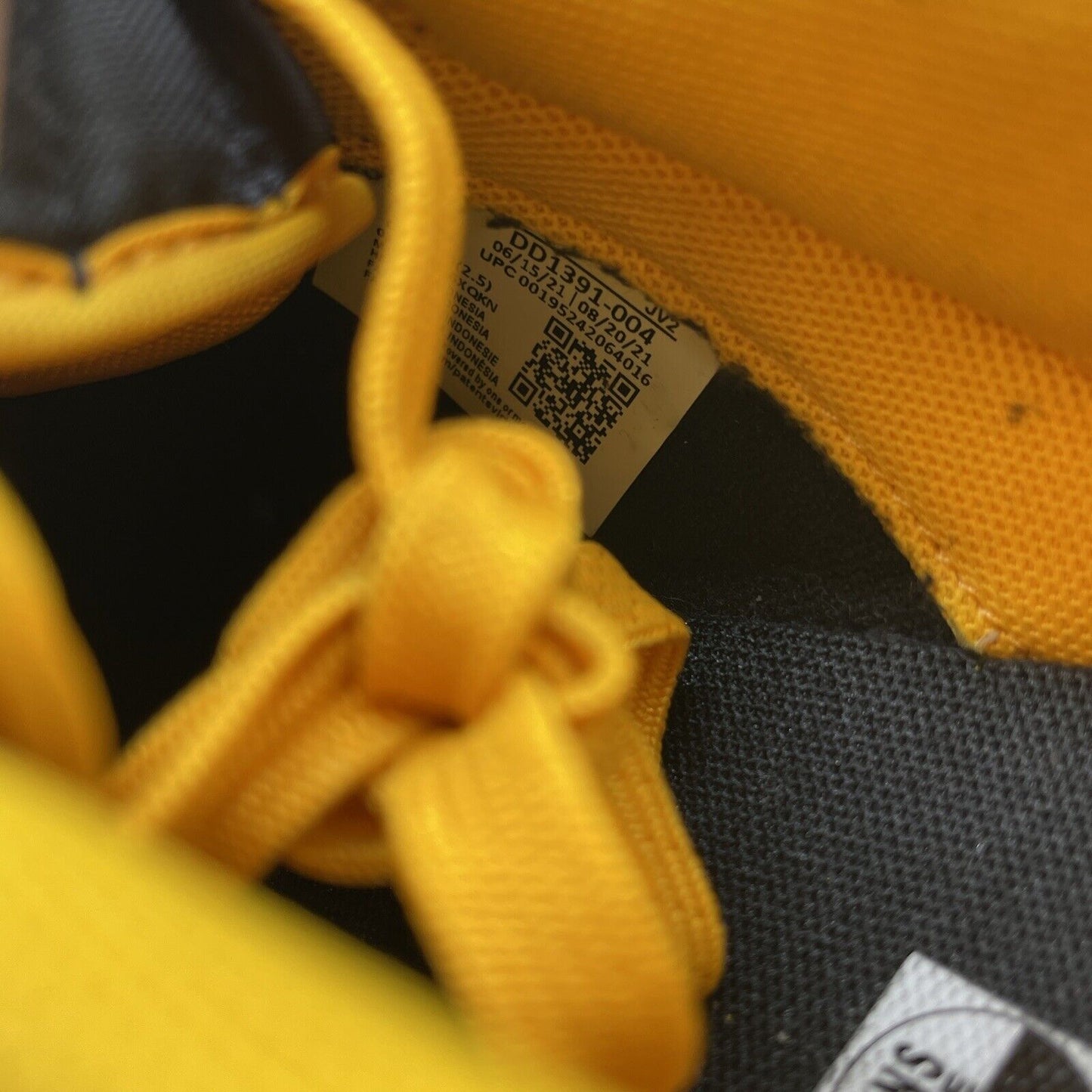 Size 12 - Nike Dunk Low Goldenrod Yellow Black White Leather (DD1391-004)