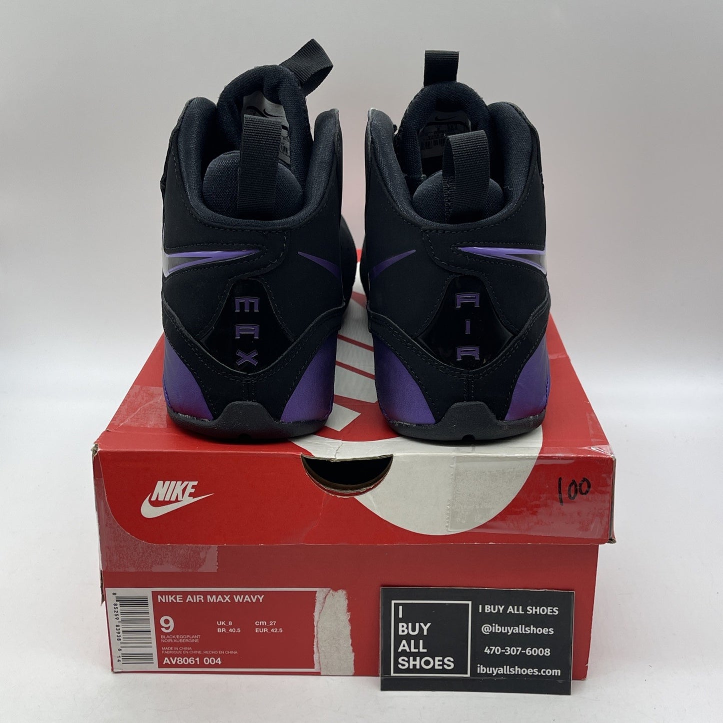 Size 9 - Nike Air Max Wavy Eggplant Black Purple (AV8061-004)