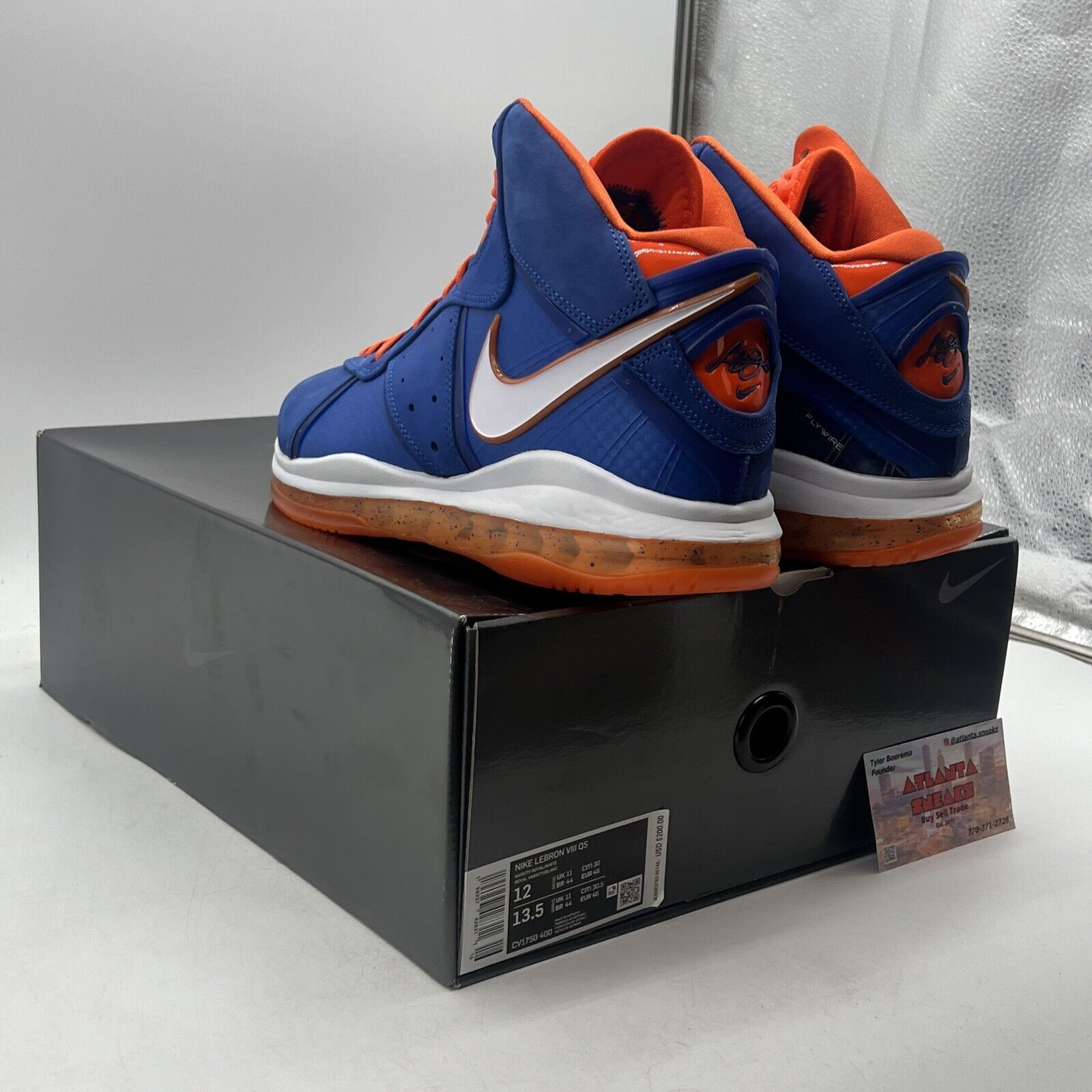 Size 12 - Nike LeBron 8 HWC - Orange Blue White (CV1750-400)