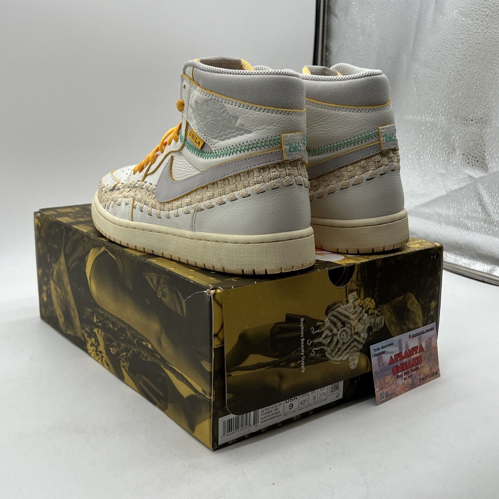 Size 9 - Union LA x Bephie's Beauty Supply x Air Jordan 1 Retro OG SP 'Summer of