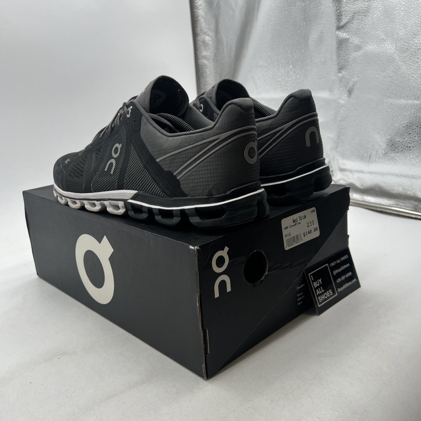 Size 12.5 - On Cloud Mens Running Athletic Shoes Dark Grey