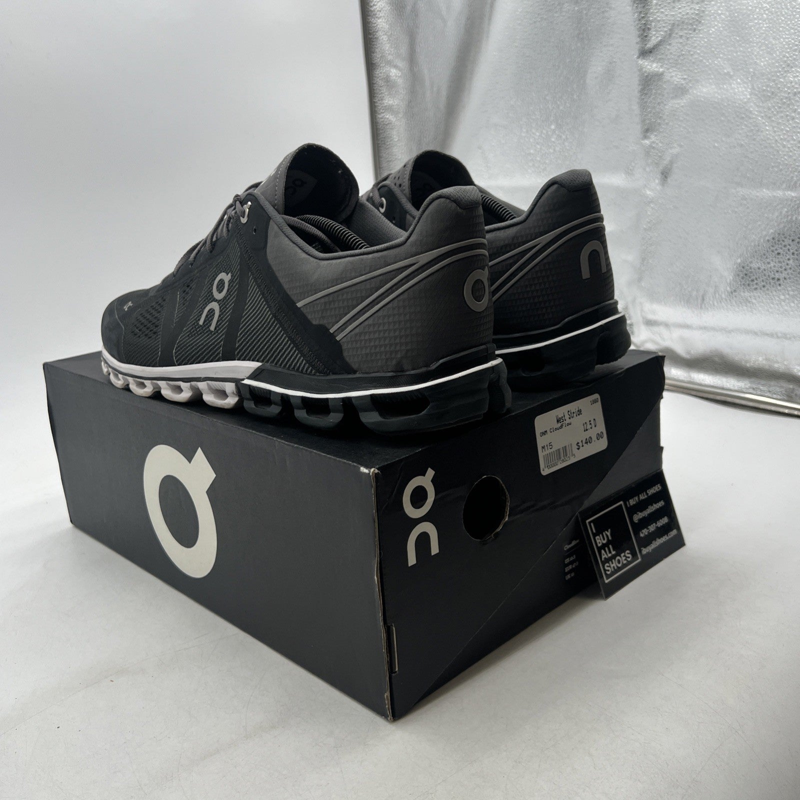 Size 12.5 - On Cloud Mens Running Athletic Shoes Dark Grey