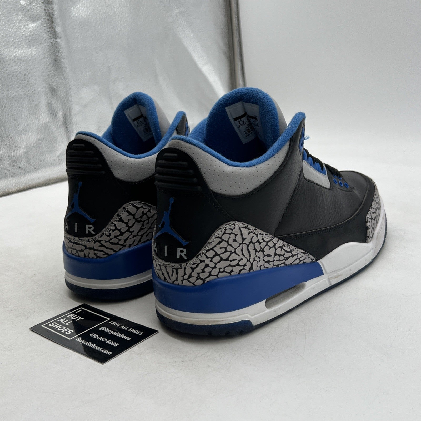 Size 9.5 - Air Jordan 3 Retro Sport Blue (136064-007)
