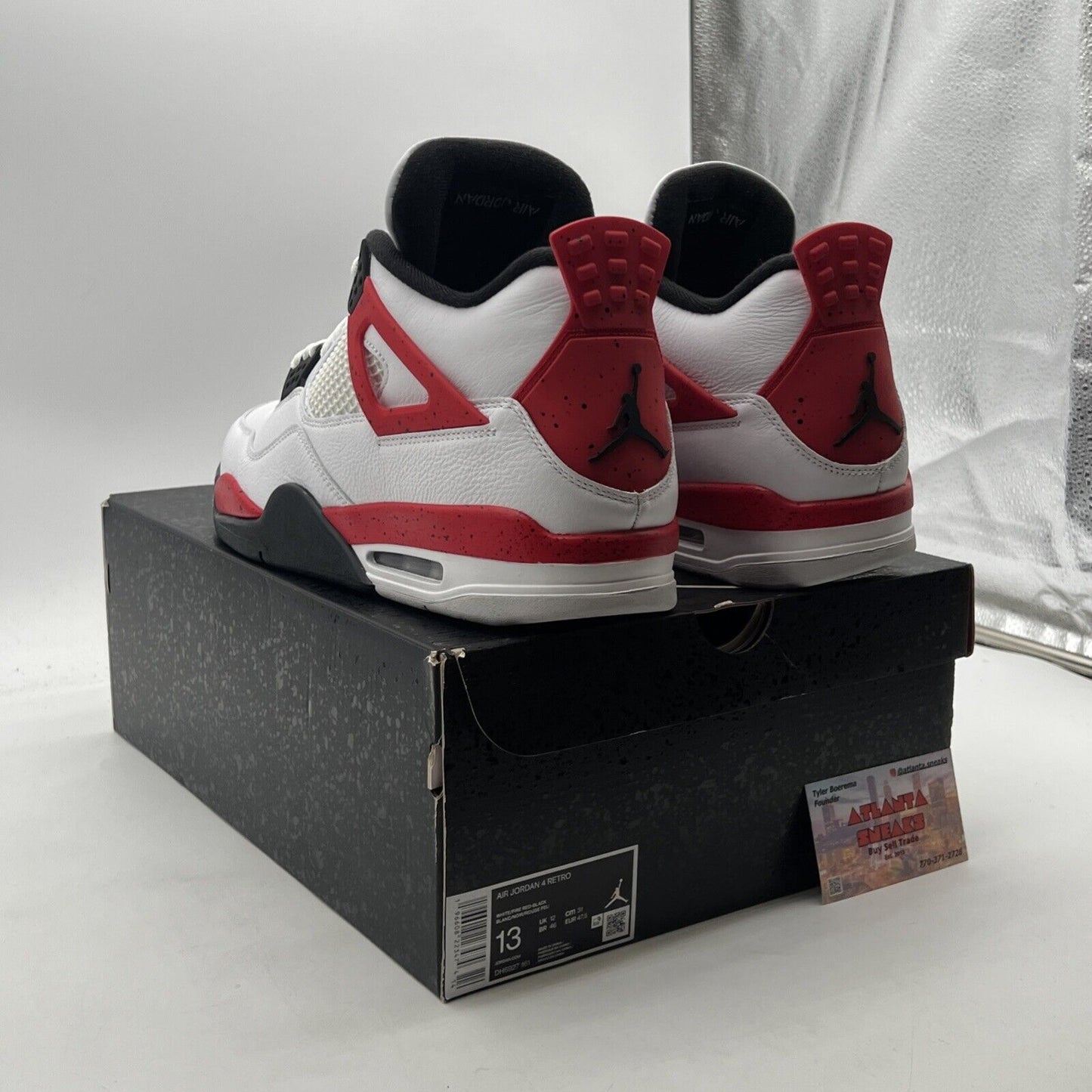Size 13 - Air Jordan 4 Retro Mid Red Cement (DH6927-161)