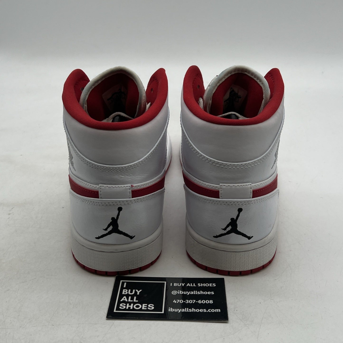 Size 9.5 - Air Jordan 1 Mid White Gym Red (554724-101)