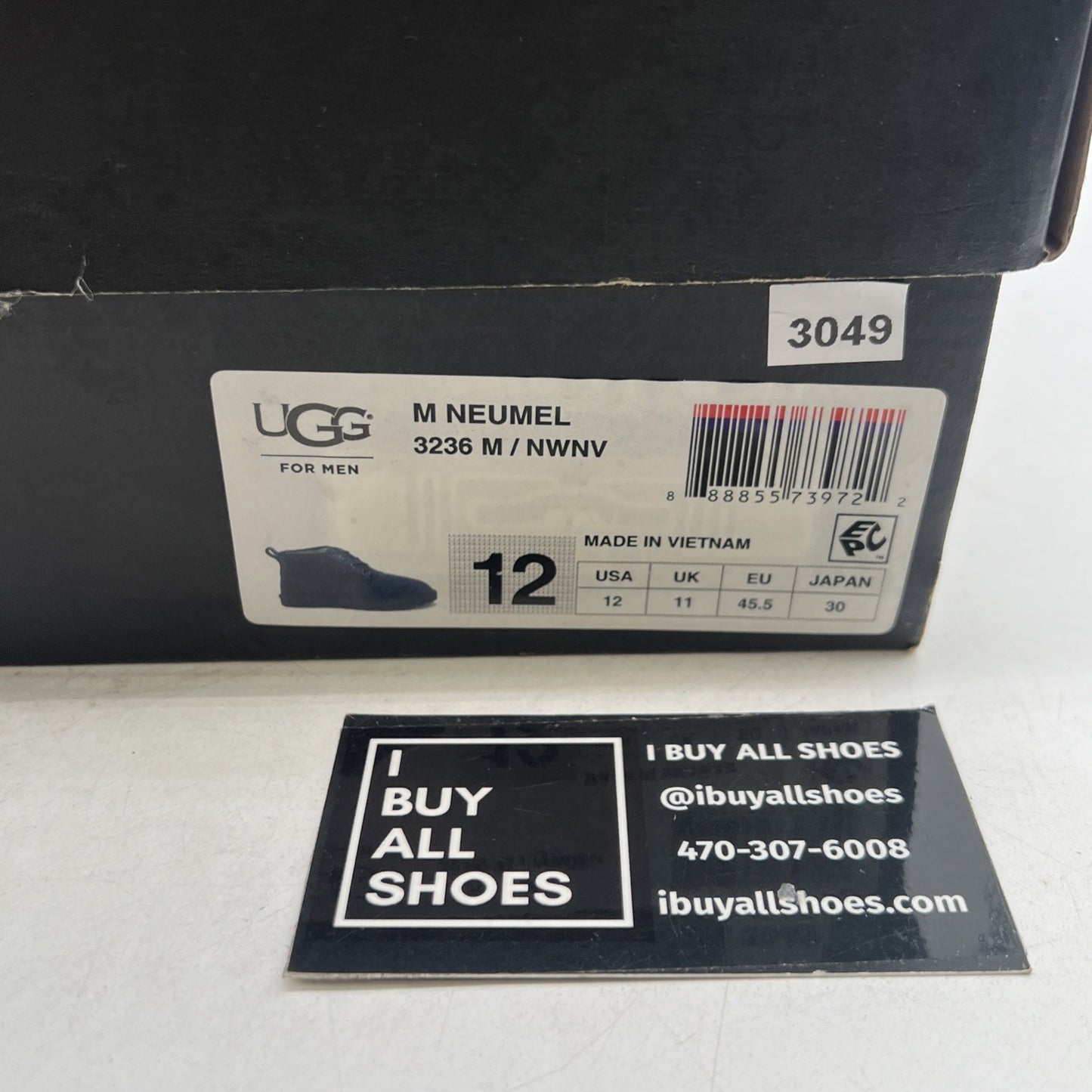 Size 12 - UGG Neumel Men's Boot Navy (3236 M/NWNV)